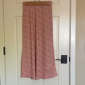 Women’s Pink Floral Maxi Skirt